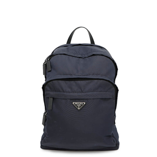 PRADA Re-Nylon xSaffiano Leather Backpack Navy2VZ048 Nylon