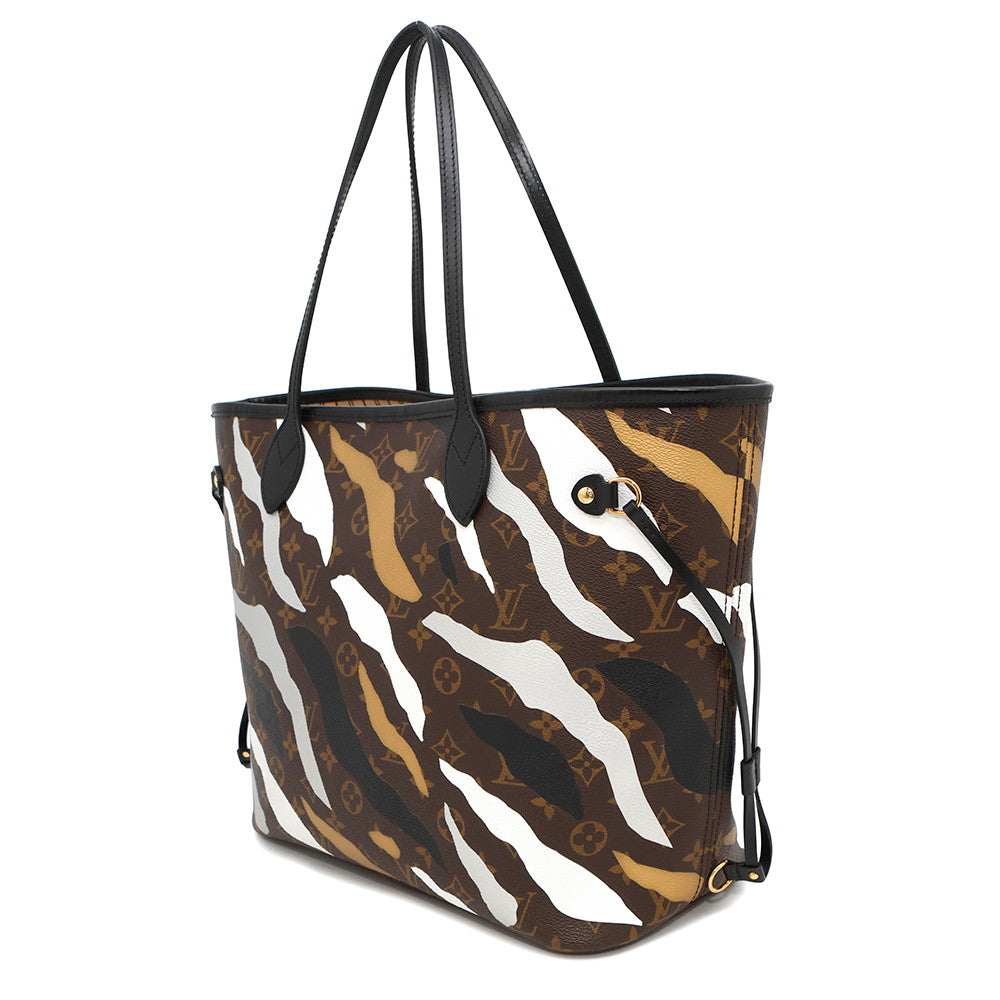 LOUIS VUITTON Neverfull League of Legends Noir/Gold/SilverM45201 Monogram Size MM