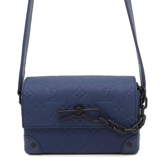 LOUIS VUITTON Steamer Wearable Wallet Blue NuitM11522 Monogram・Taurillon