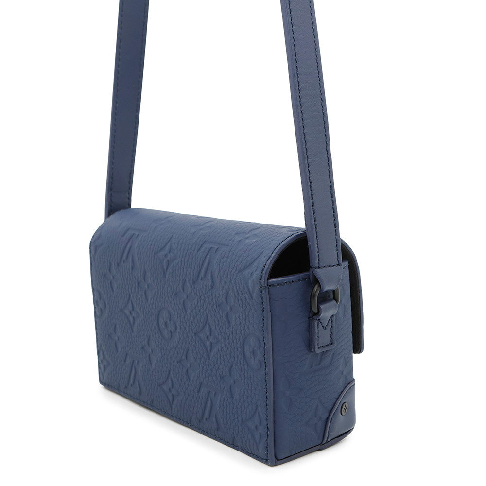 LOUIS VUITTON Steamer Wearable Wallet Blue NuitM11522 Monogram・Taurillon