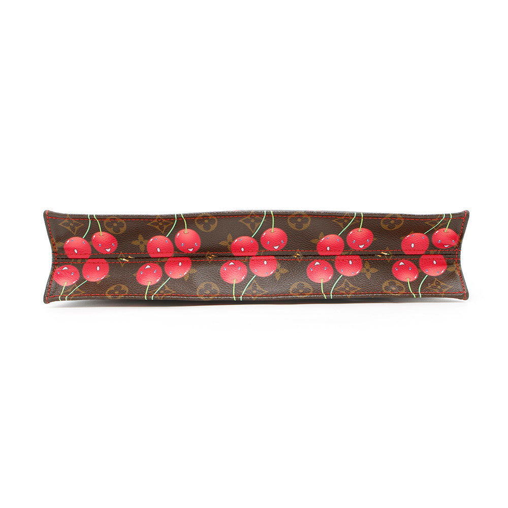 LOUIS VUITTON Sac Plat Red/GreenM95010 Monogram Cherry