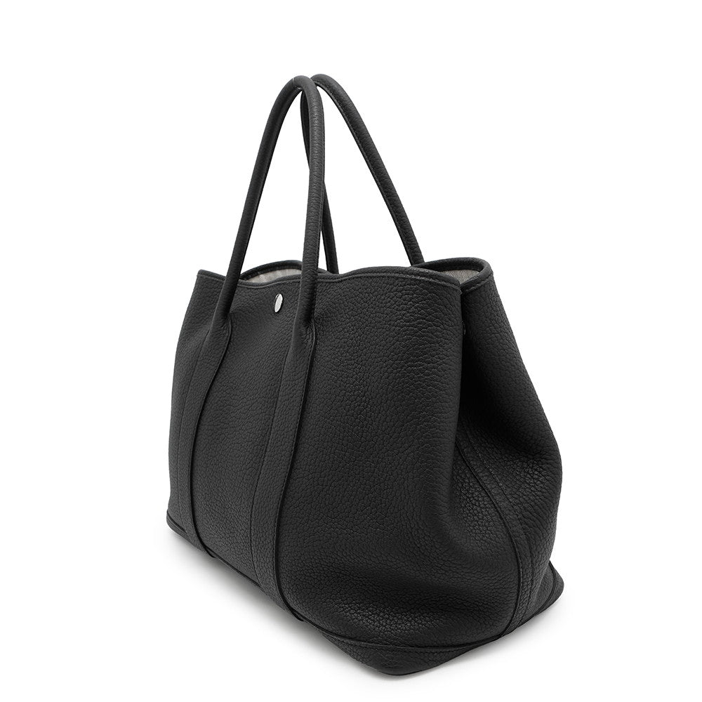HERMES Garden Party Black Negonda Leather Size PM