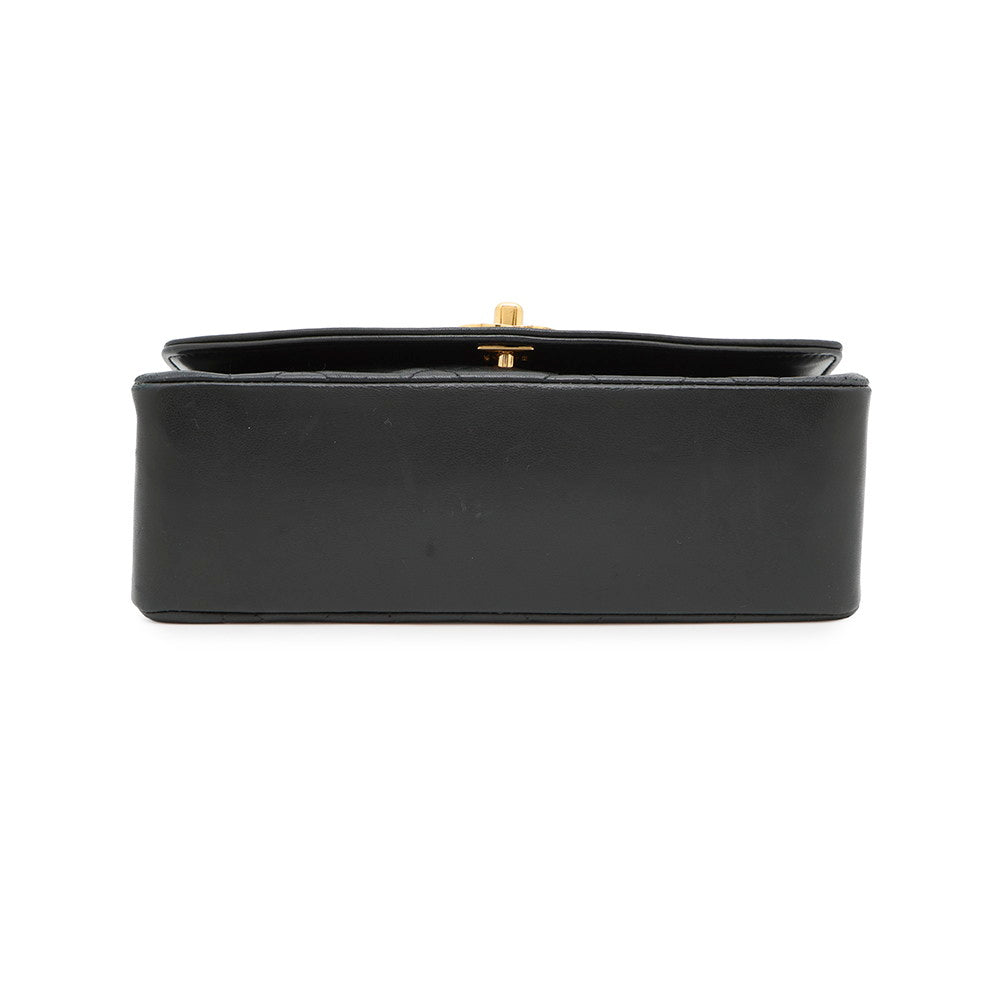 CHANEL Diana Chain Shoulder Bag BlackA01164 Lambskin Size 22