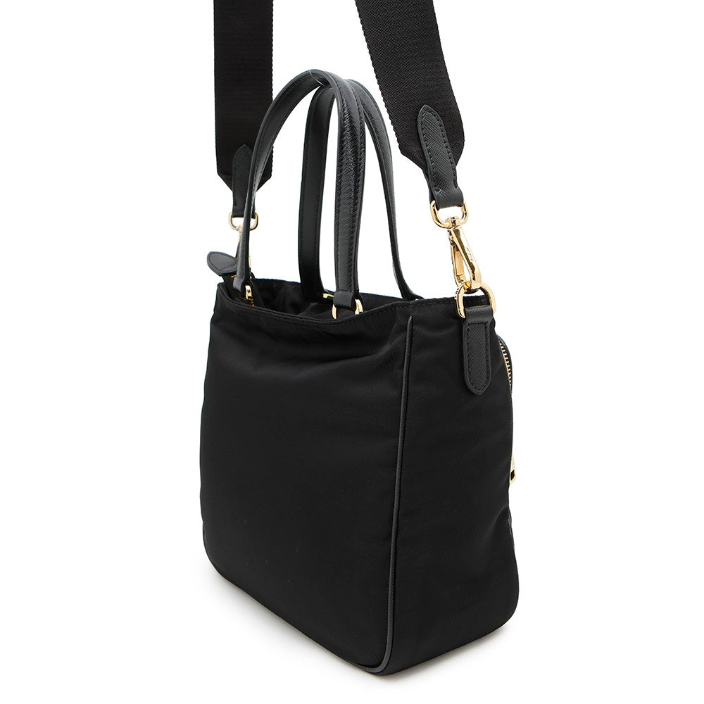 PRADA Nylon 2wayTote Bag Black1BG308 Nylon Leather