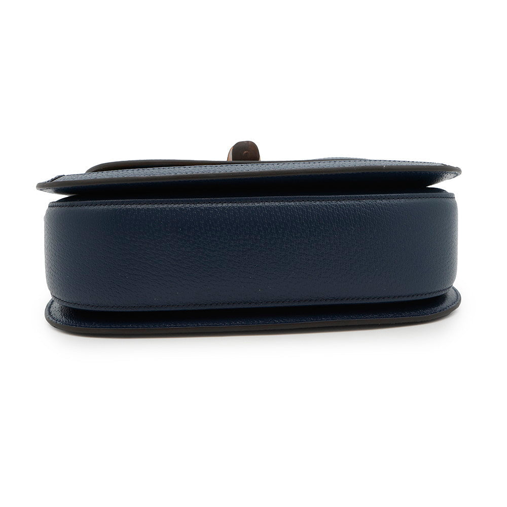 GUCCI Bamboo 1947 GUCCI100 2-Way Handbag 100th Anniversary Model Blue/Orange678489 Bamboo Leather Size Medium