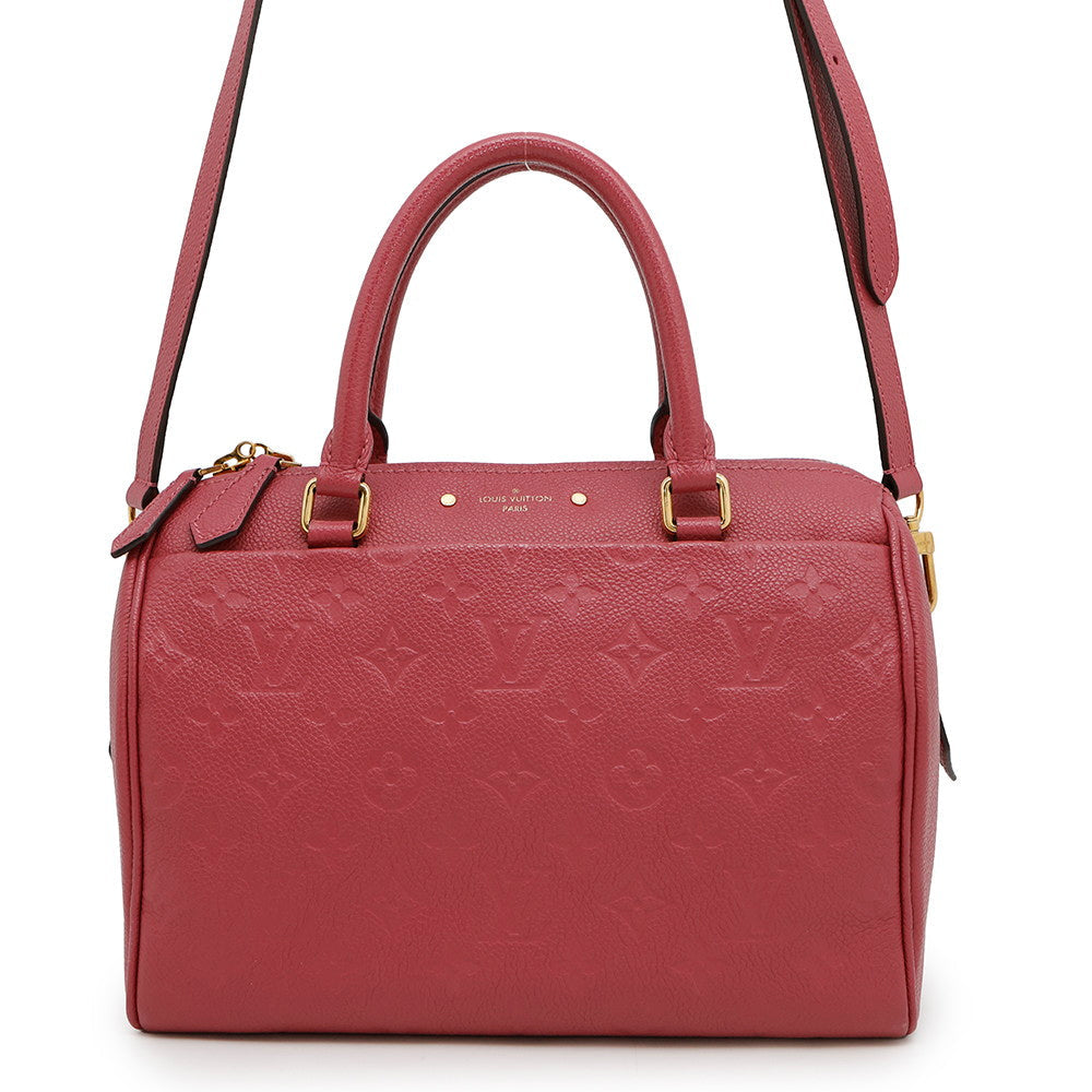 LOUIS VUITTON Speedy BandouliereNM Rose pruyereM43736 Monogram Empreinte Leather Size 25