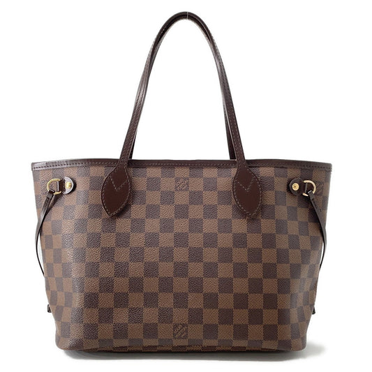 LOUIS VUITTON Neverfull RedN51109 Damier Ebene Canvas Size PM