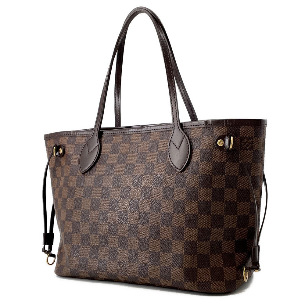 LOUIS VUITTON Neverfull RedN51109 Damier Ebene Canvas Size PM