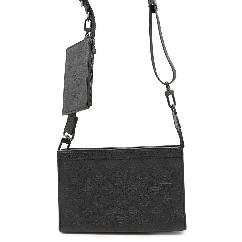 LOUIS VUITTON Gaston Wearable Wallet NoirM81115 Monogram Shadow