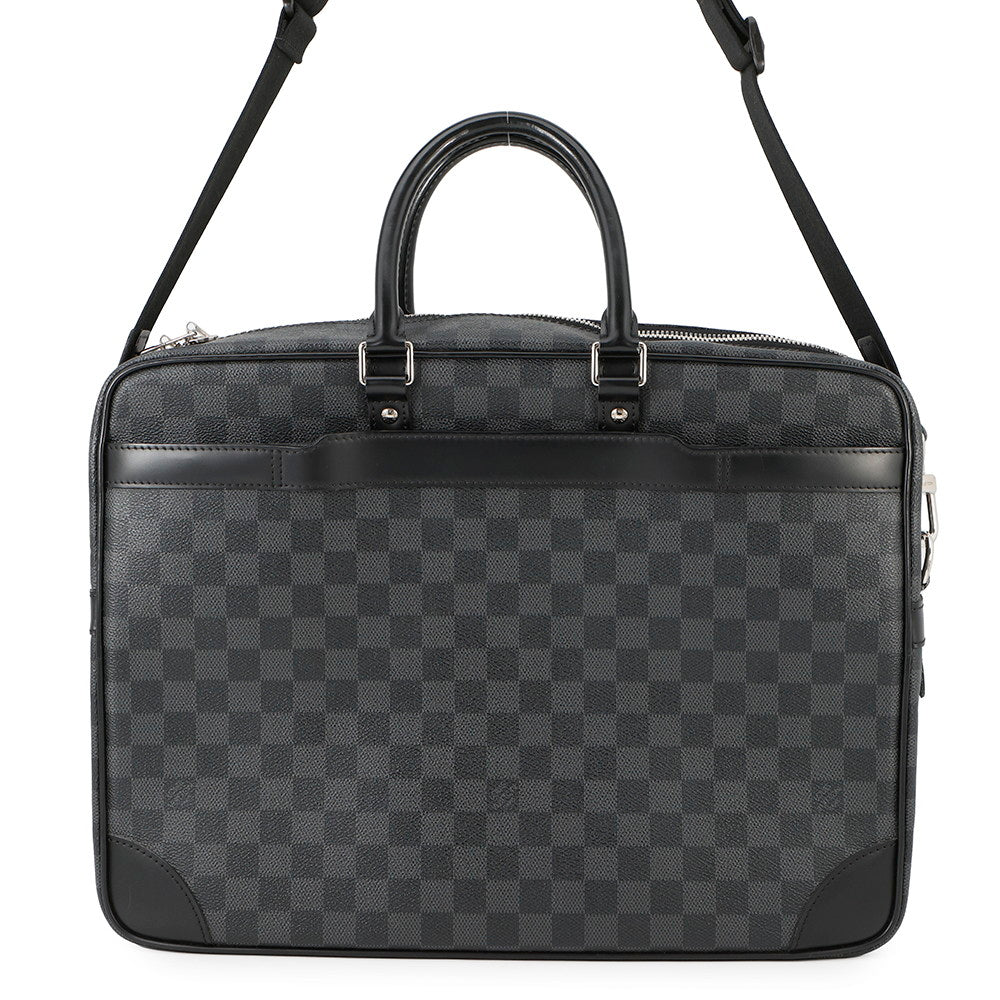 LOUIS VUITTON Port Documan Voyajaj NoirN41123 Damier Graphite Size GM