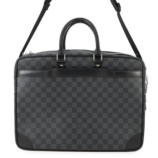 LOUIS VUITTON Port Documan Voyajaj NoirN41123 Damier Graphite Size GM