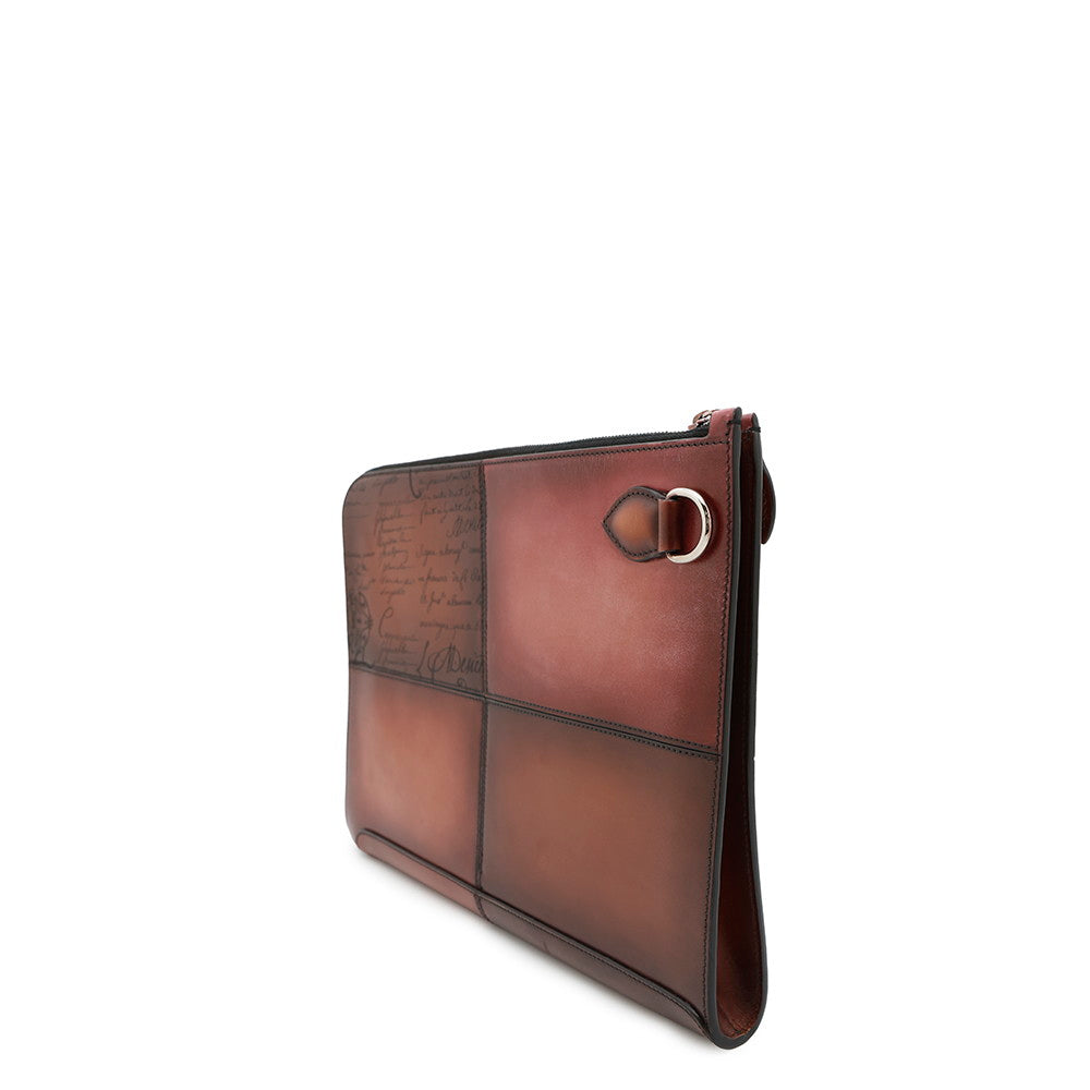 Berluti Calligraphy Nino Clutch Bag RedNINO_TGM_NEO Leather Size TGM
