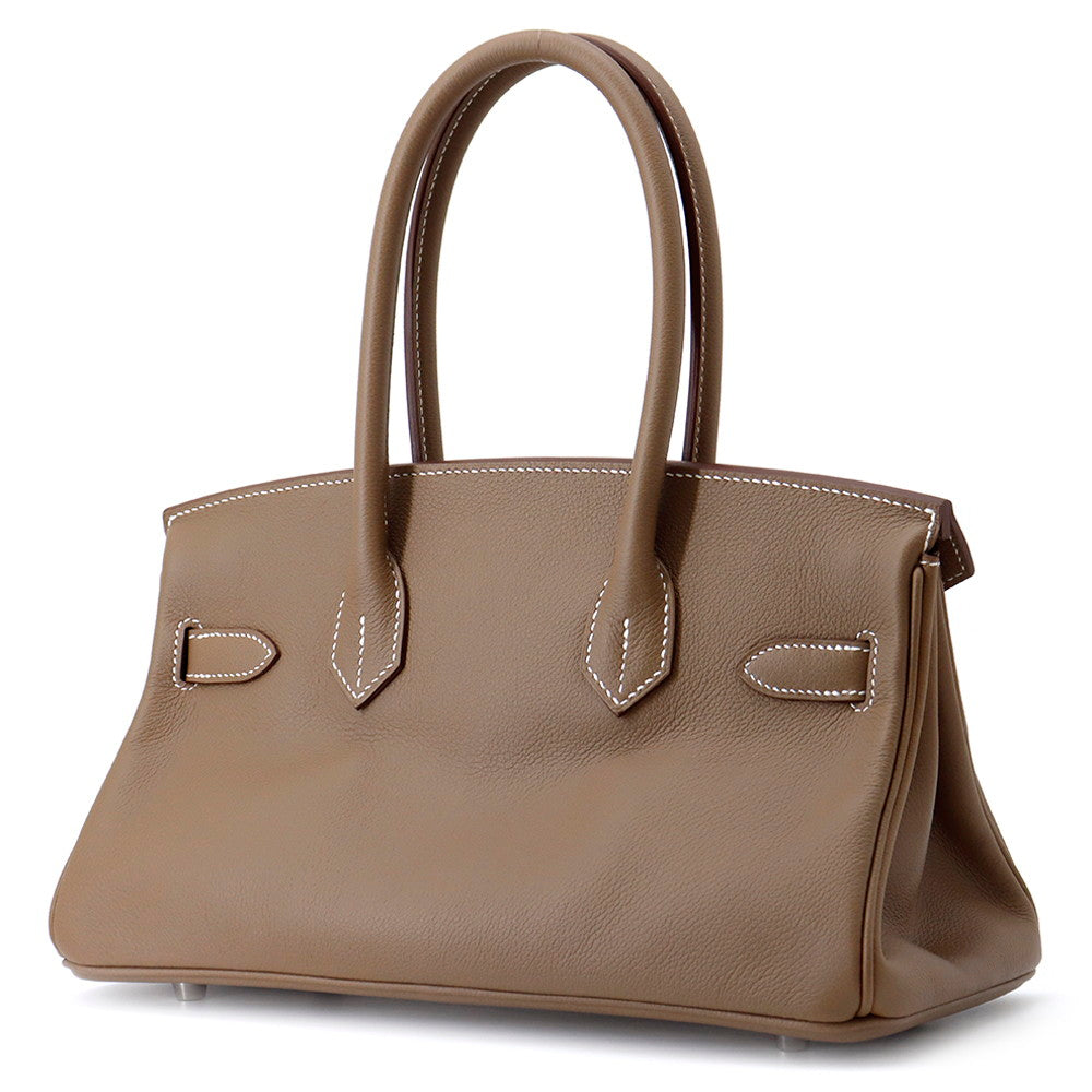 HERMES Shoulder Birkin Etoupe Evercolor Size 29