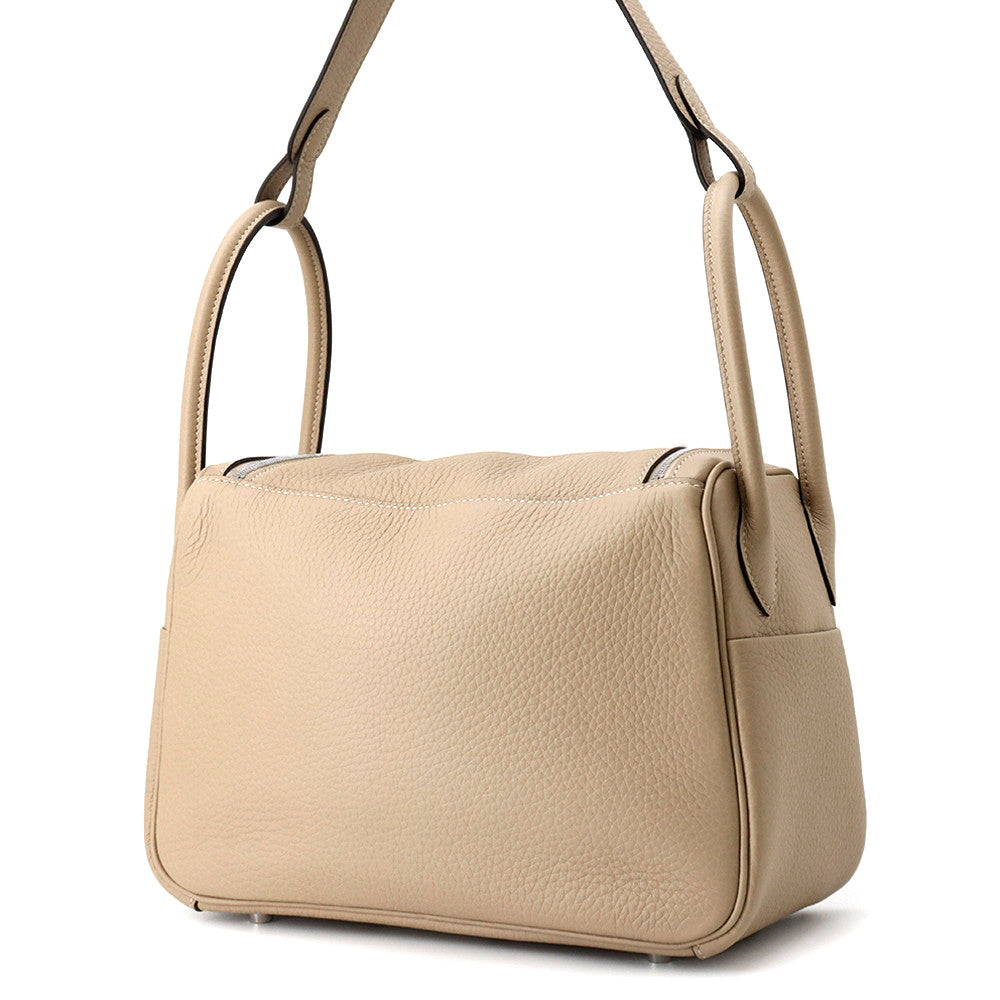 HERMES Lindy Trench/Etoupe Taurillon Clemence Size 26