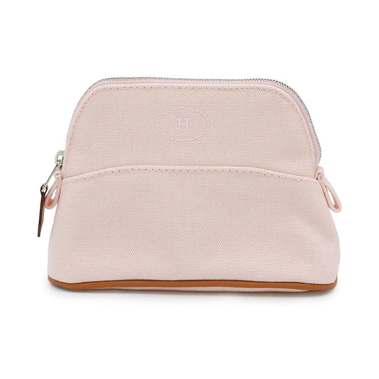 HERMES Bolide Pouch Rose pearl Canvas Size Mini mini