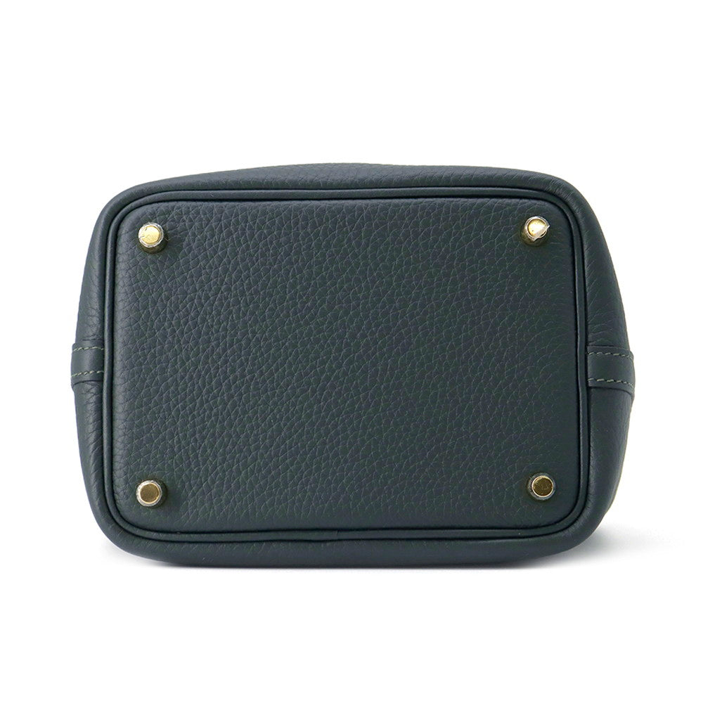 HERMES Picotin Lock Vert Mangrove Taurillon Clemence Size PM