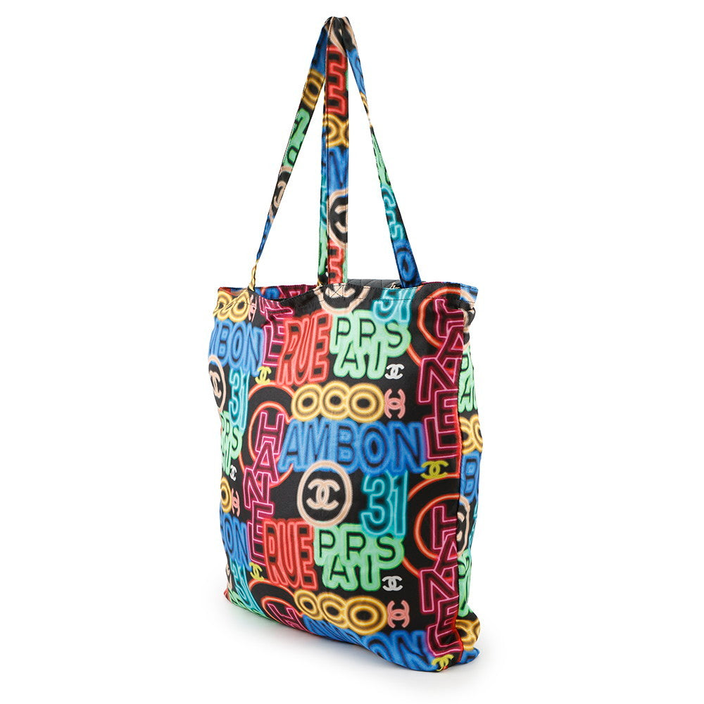 CHANEL Eco Bag Matelasse Black/MulticolorAP2095 Caviar Leather Nylon