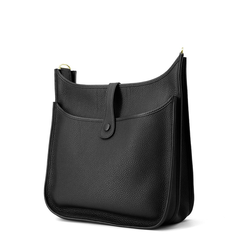 HERMES Evelyne3 Black Taurillon Clemence Size GM