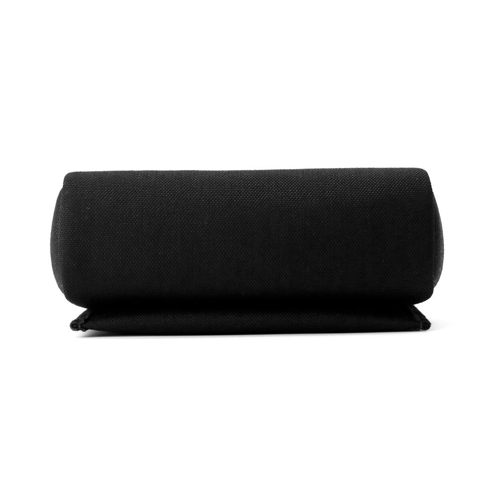 HERMES Herbag zip Black Toile Military Vache Hunter Leather Size Mini