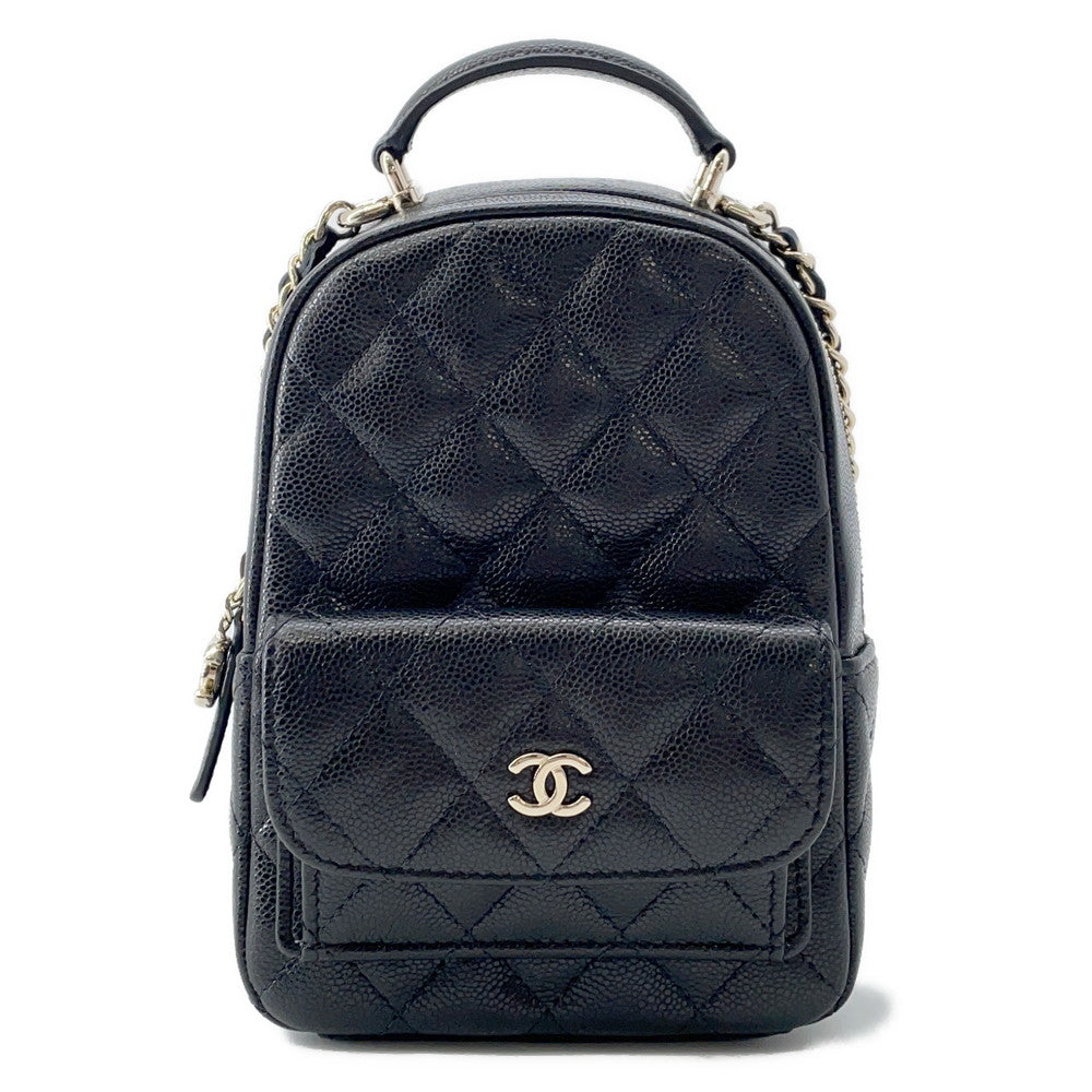 CHANEL Matelasse Timeless Classics Backpack BlackAP3753 Caviar Leather Size Mini