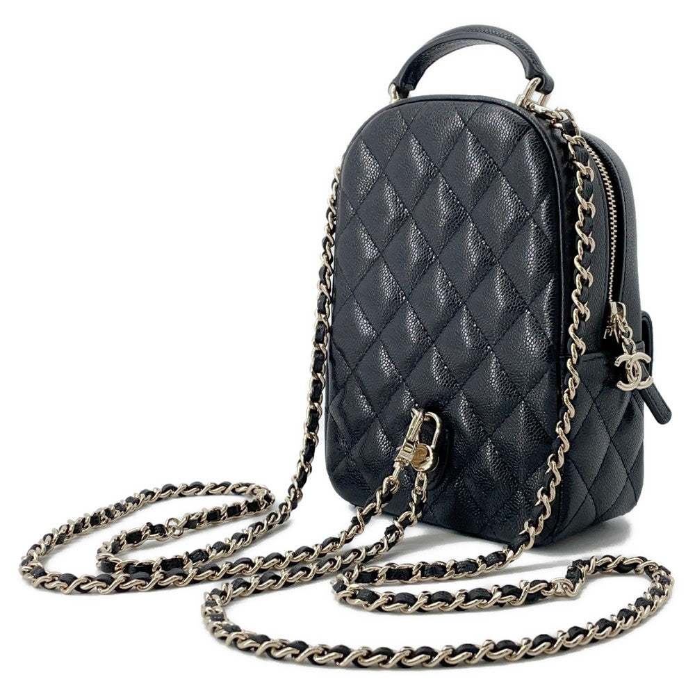 CHANEL Matelasse Timeless Classics Backpack BlackAP3753 Caviar Leather Size Mini