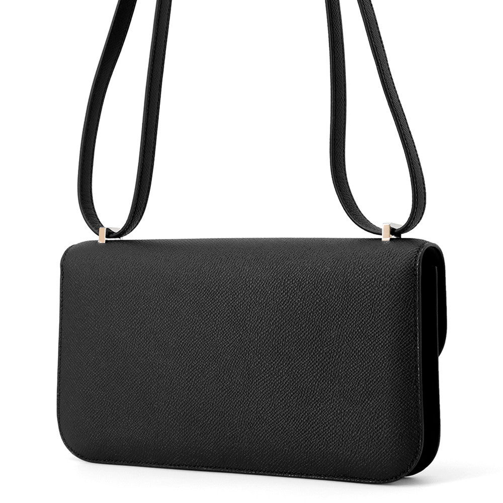 HERMES Constance Elan Black Epsom