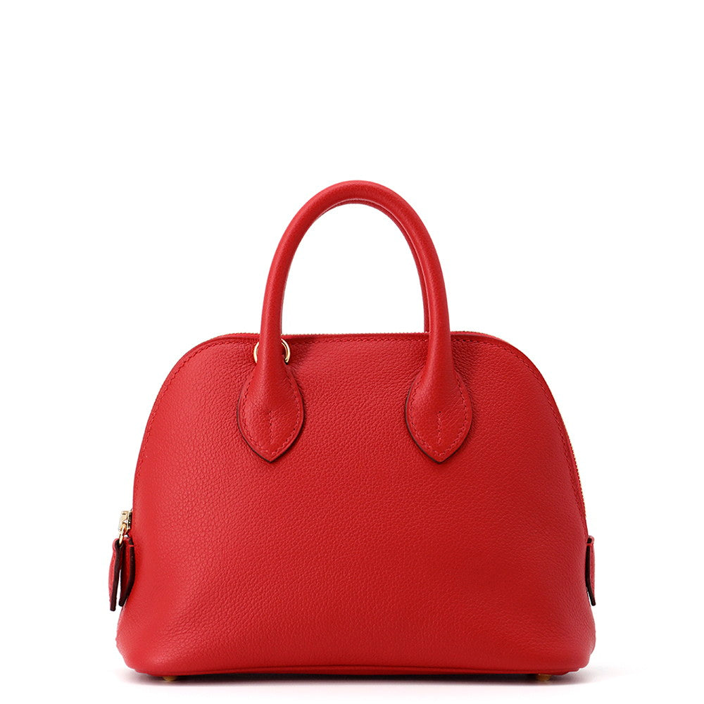 HERMES Bolide 1923 Rouge Ladue Evercolor Size Mini