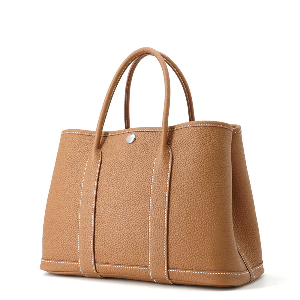 HERMES Garden Party Gold Negonda Leather Size TPM
