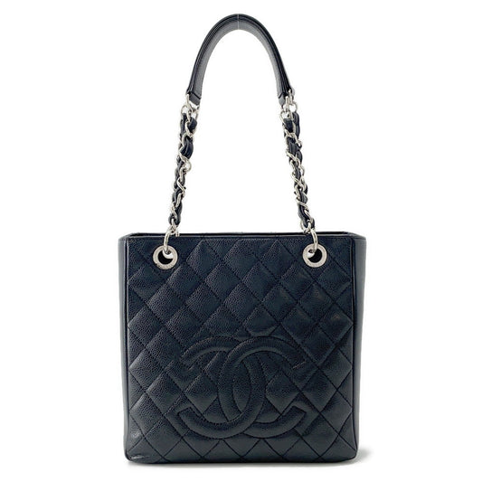 CHANEL PST ChainTote Bag BlackA50994 Caviar Leather