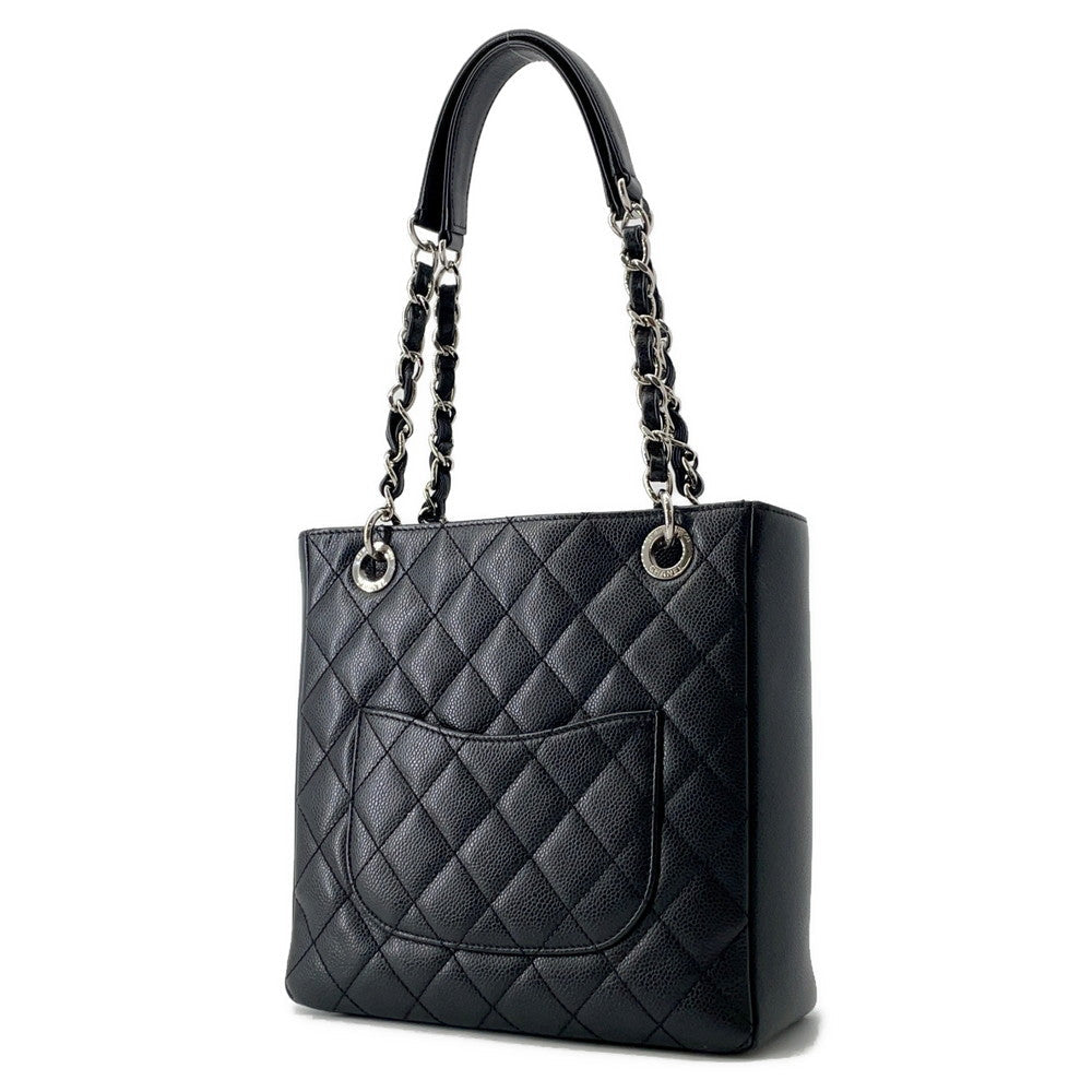 CHANEL PST ChainTote Bag BlackA50994 Caviar Leather