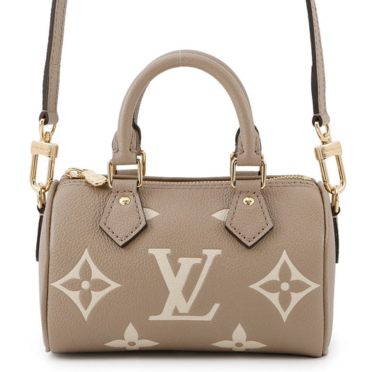 LOUIS VUITTON Nano Speedy TourterelleGrayM82890 Monogram Empreinte Leather Size Nano