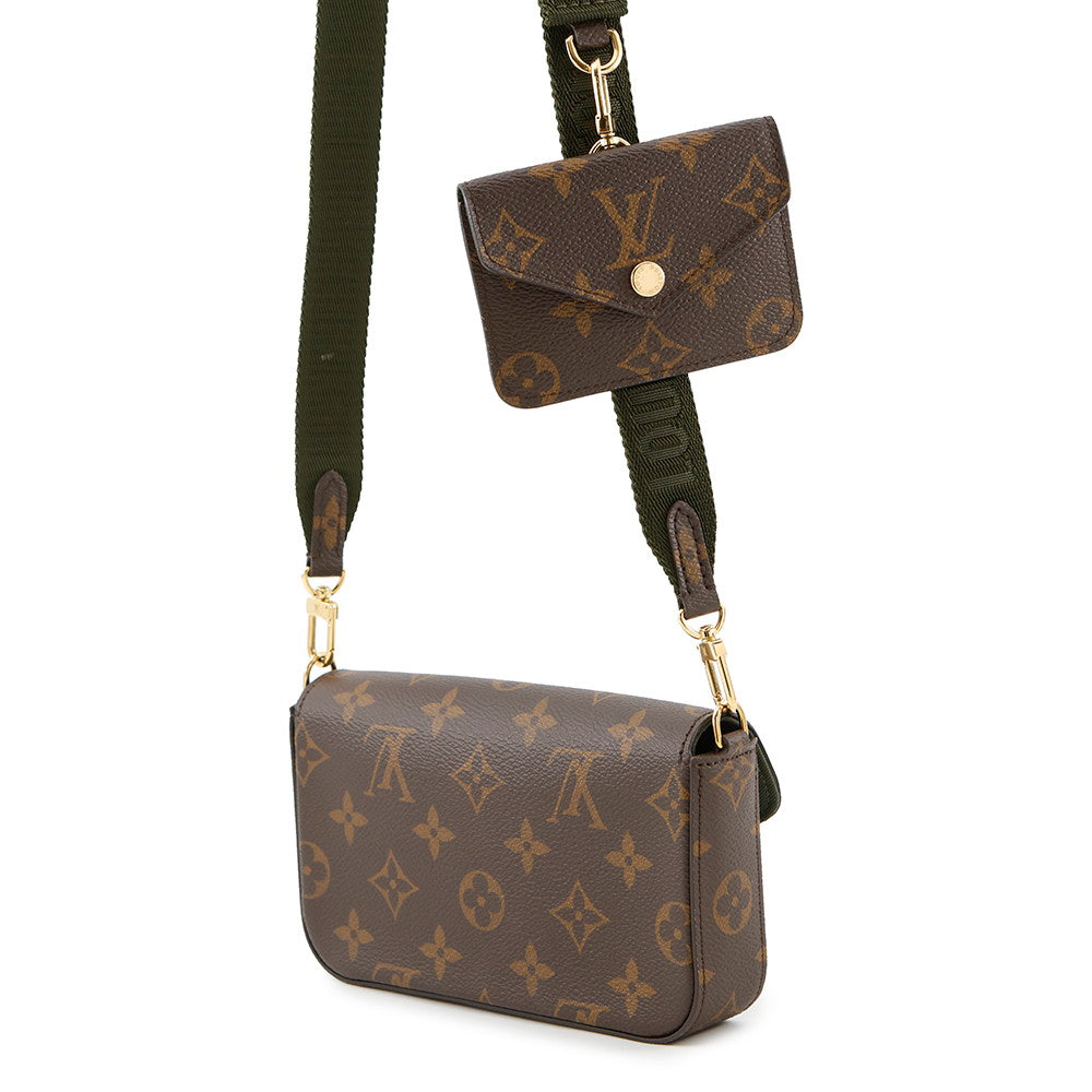 LOUIS VUITTON Multiie Pochette GreenM80091 Monogram