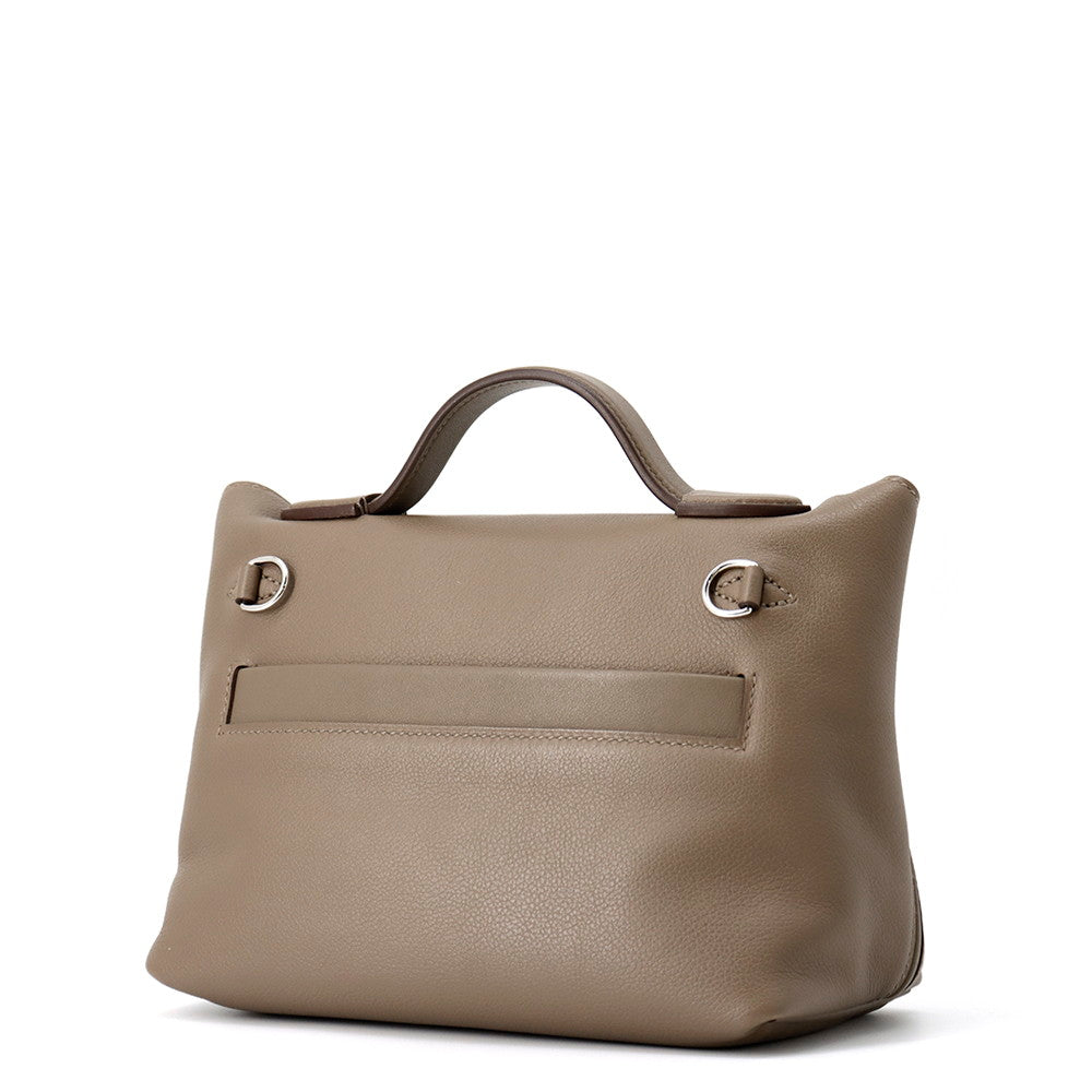 HERMES 24/24 Sac Van Quatre Etoupe Swift Leather Evercolor Size Mini