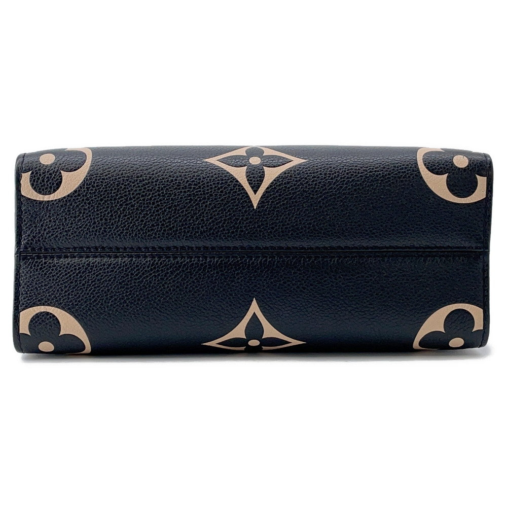 LOUIS VUITTON Onthego Noir/BeigeM45659 Bicolor Monogram Empreinte Leather Size PM