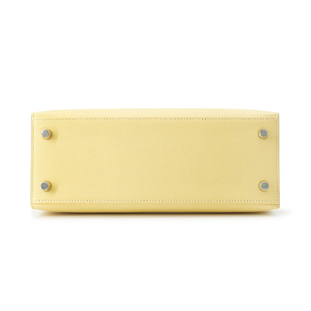 HERMES Kelly Sellier Jaune Poussin Epsom Size 25