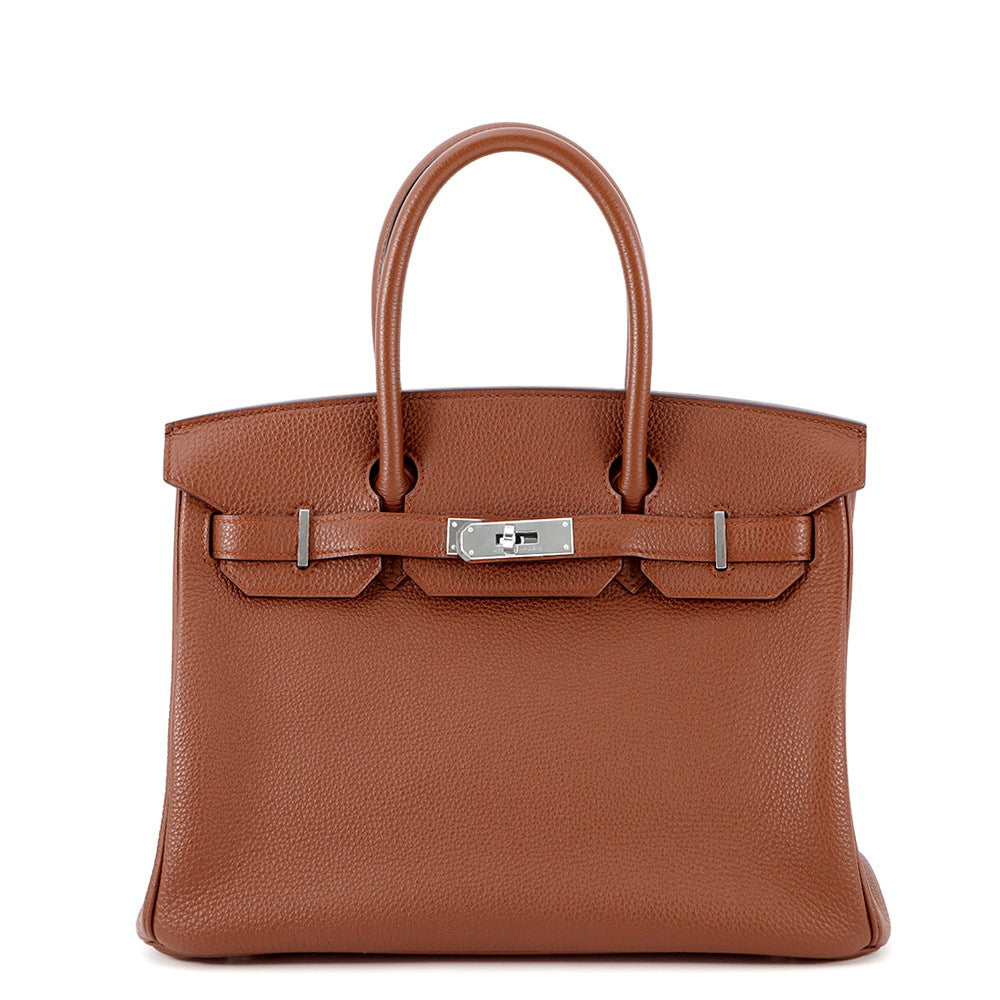 HERMES Birkin Sienne Togo Leather Size 30
