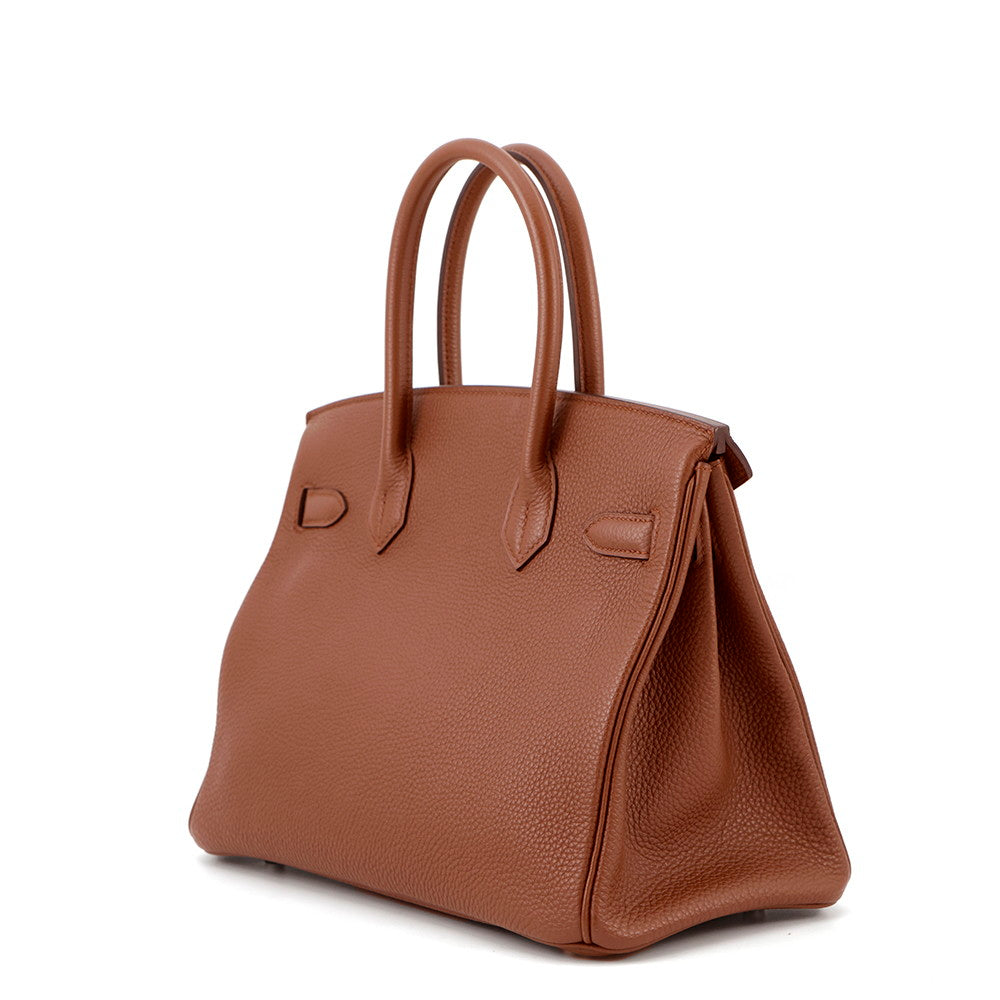 HERMES Birkin Sienne Togo Leather Size 30