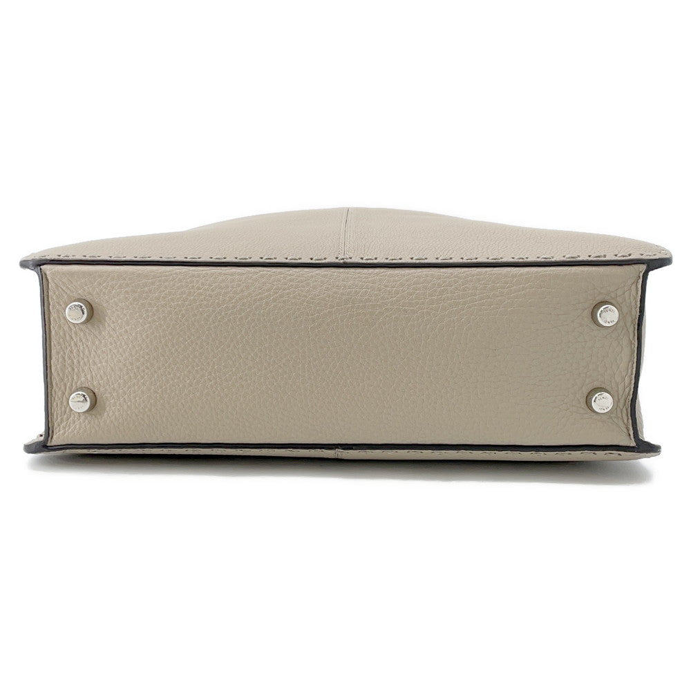 FENDI Peekaboo I See You 2-Way Tote Bag Beige7VA528 Leather