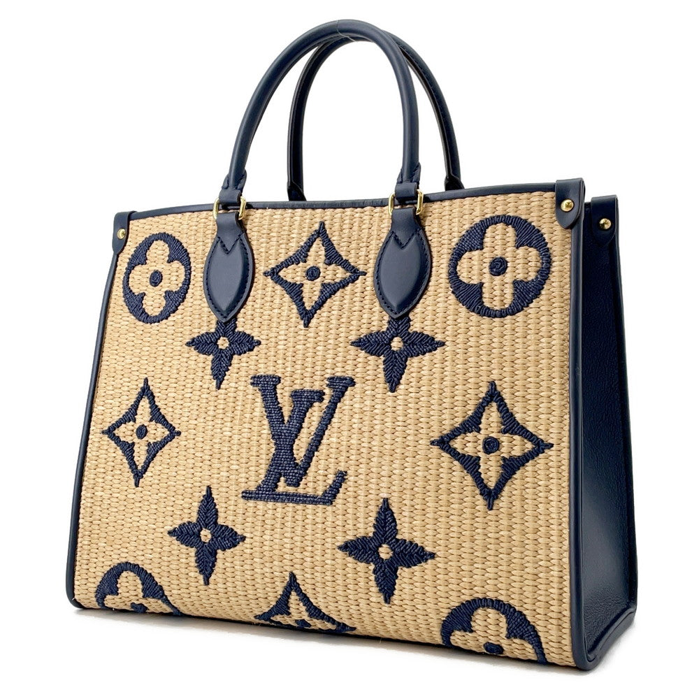LOUIS VUITTON Onthego BlueM57723 Monogram・Raffia Size MM