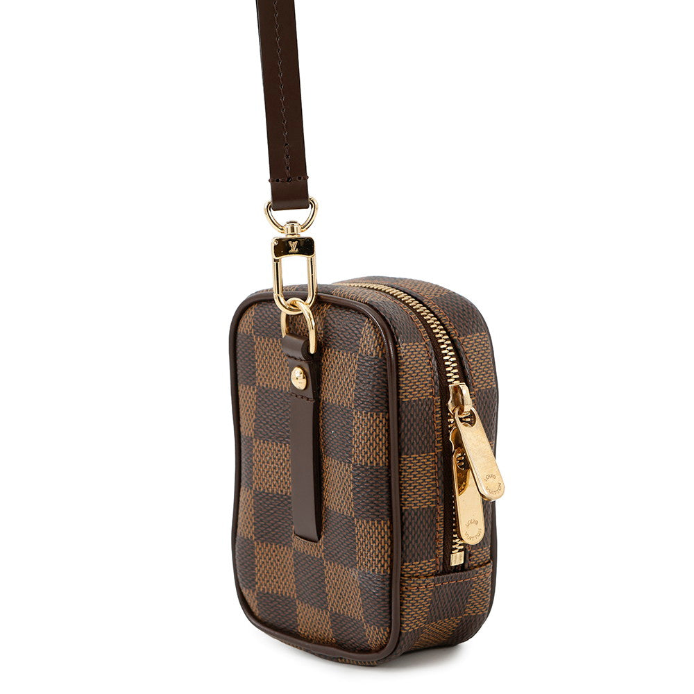 LOUIS VUITTON Etui / Okapi BrownN61738 Damier Ebene Canvas Size PM