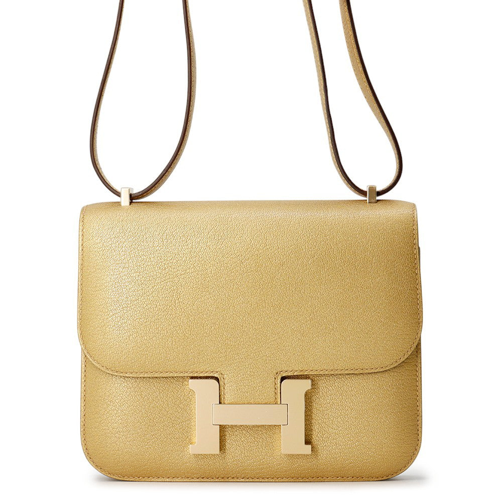 HERMES Constance3 Miroir Dore Chevre Shamqila Size Mini