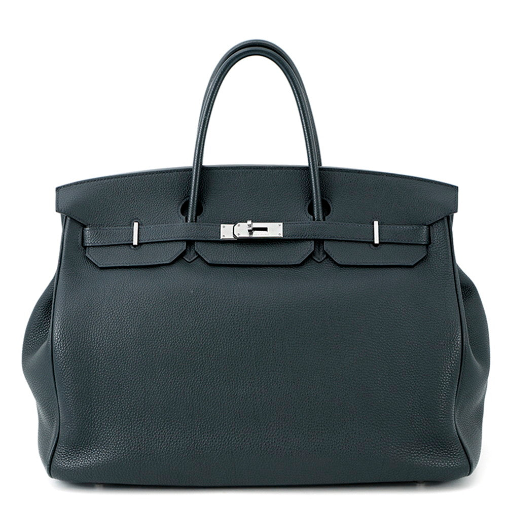 HERMES Birkin Verso Vert Rousseau/Colbert Togo Leather Size 40