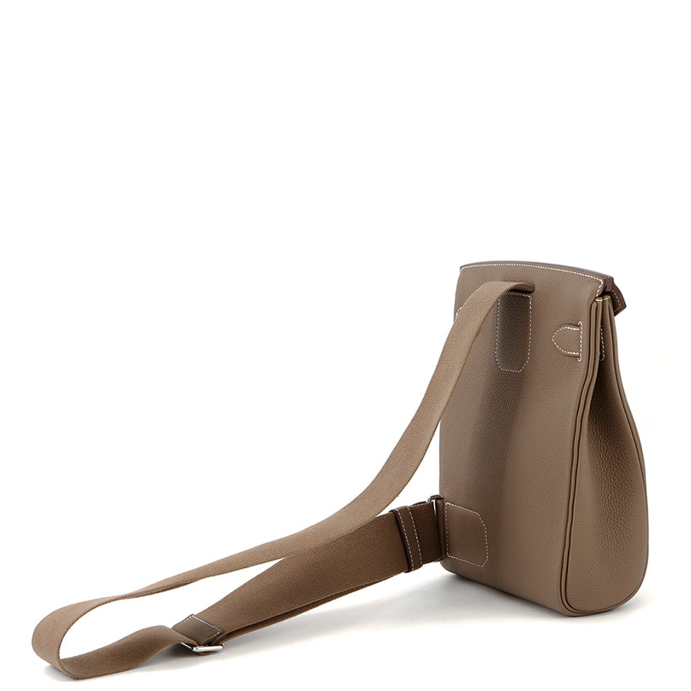 HERMES Akkad Etoupe Togo Leather Size PM