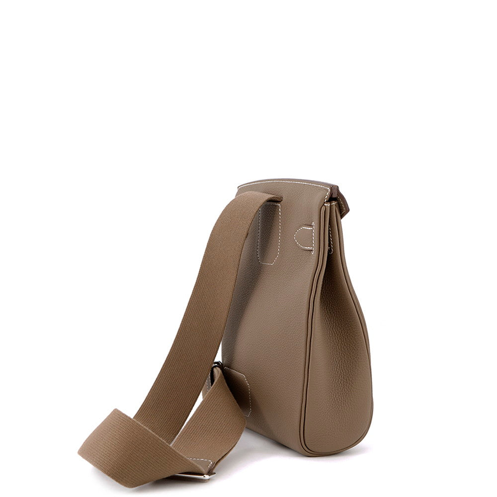 HERMES Akkad Etoupe Togo Leather Size PM