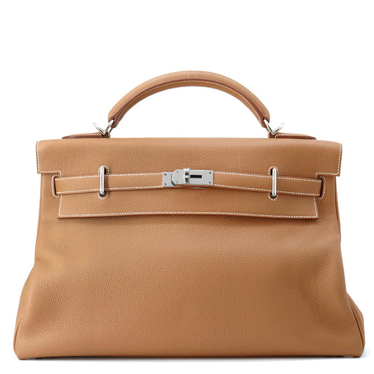 HERMES Kelly Maxi Gold Togo Leather Size 42