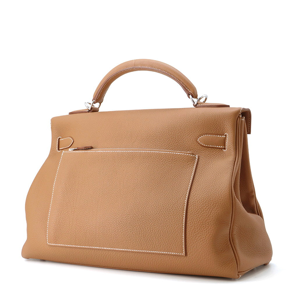 HERMES Kelly Maxi Gold Togo Leather Size 42