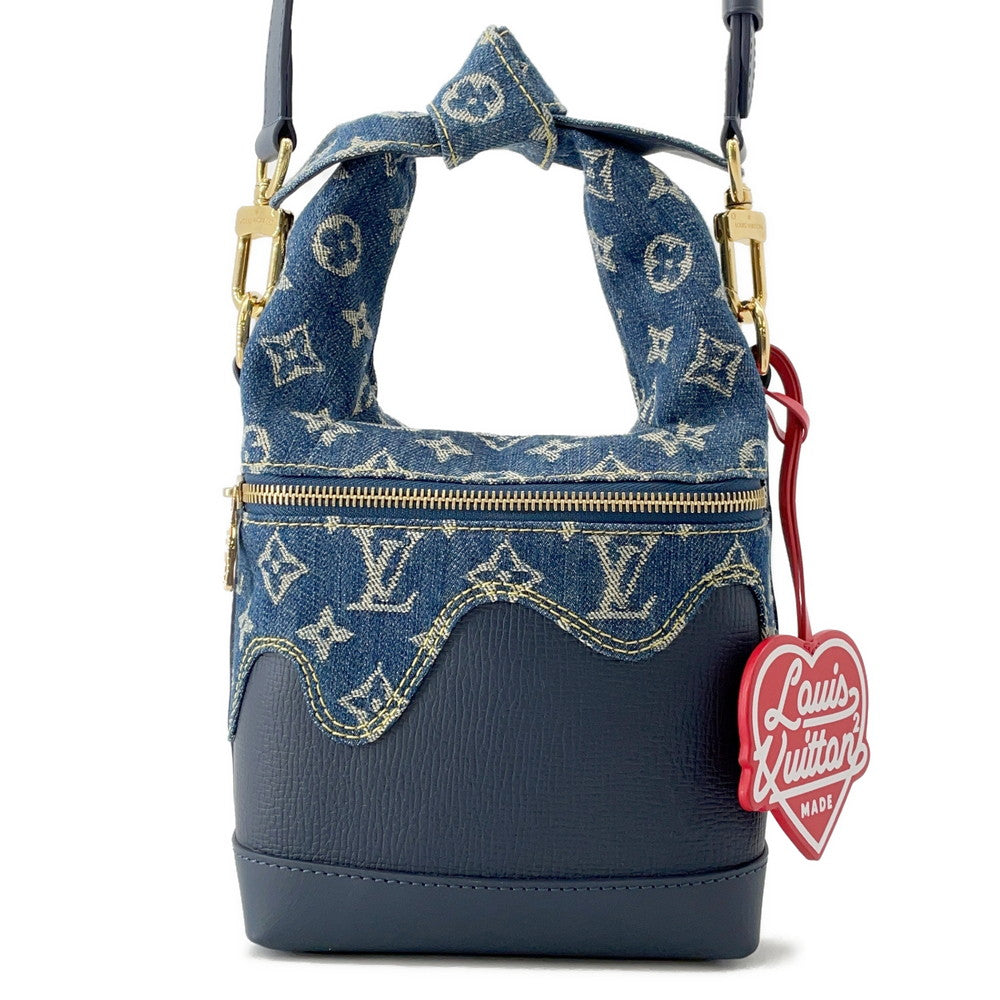 LOUIS VUITTON Japanese Cruiser NIGOCollaboration BlueM45970 Monogram Denim Taurillon Leather