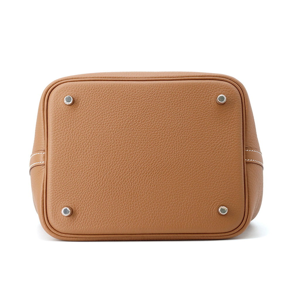 HERMES Picotin Lock Gold Taurillon Clemence Size MM