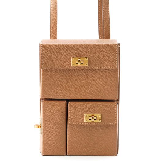HERMES Kelly Multi Pocket Gold Epsom