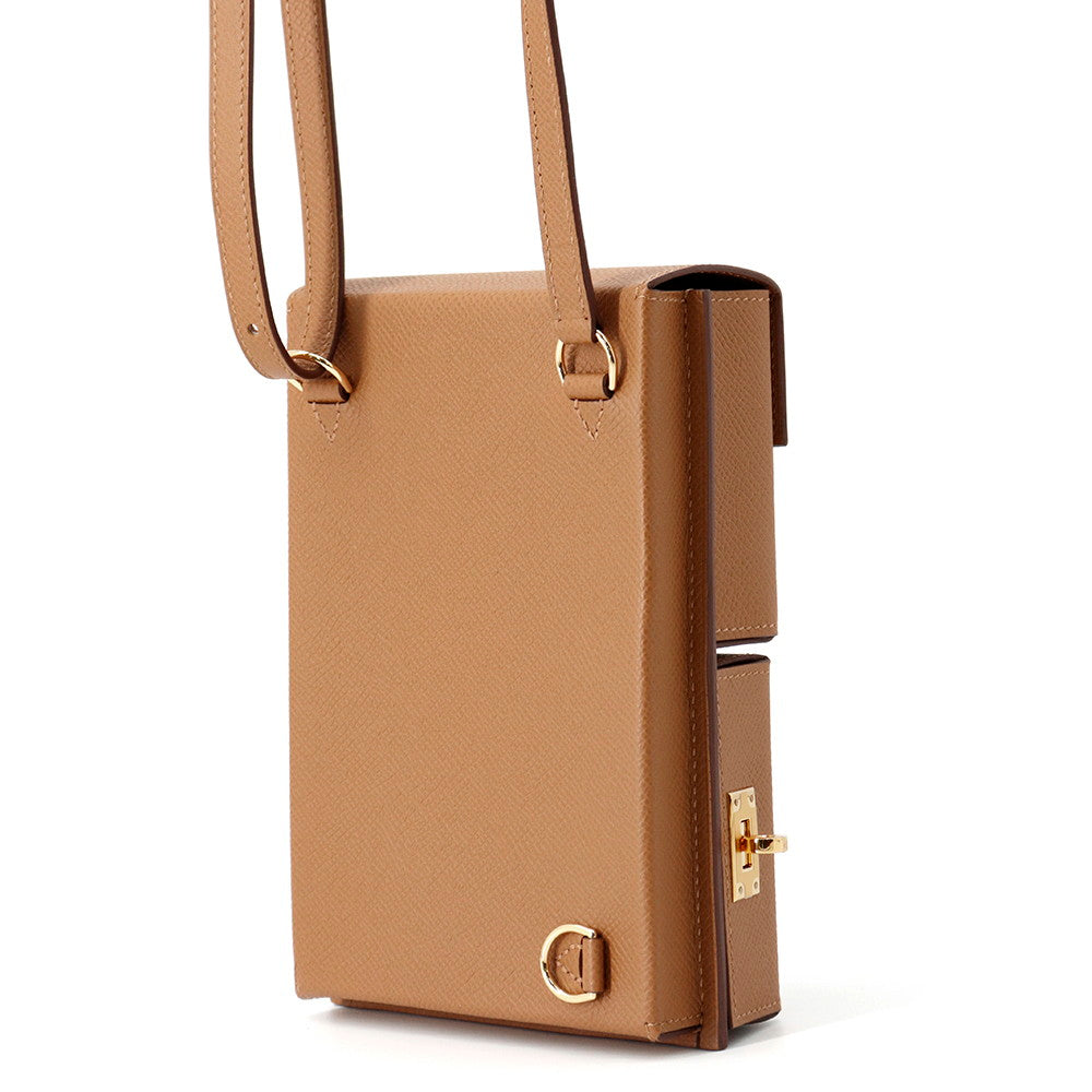 HERMES Kelly Multi Pocket Gold Epsom